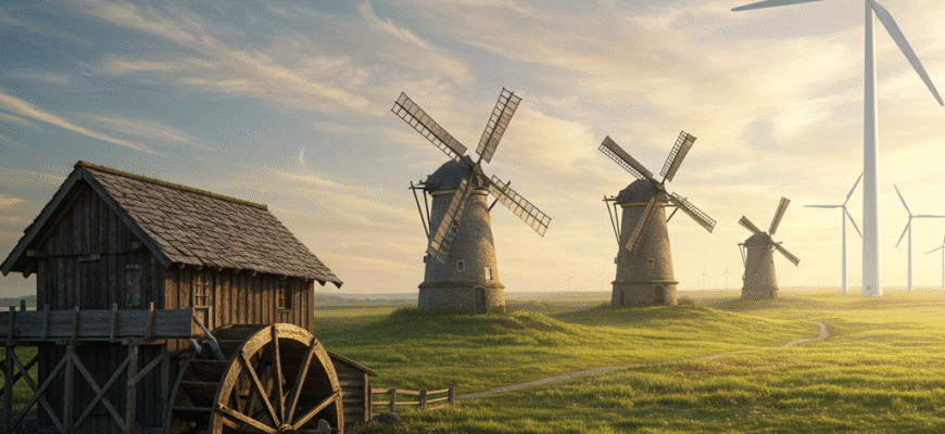 From Water Mills to Wind Turbines Renewable Energy History