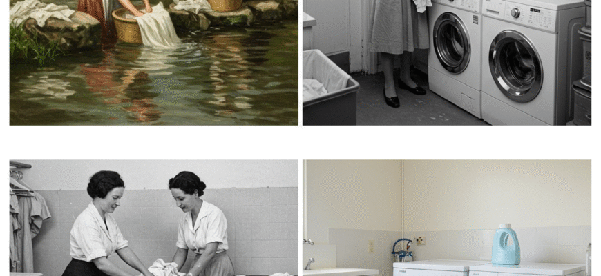 How Laundry Day Evolved From Riverbanks to Washing Machines