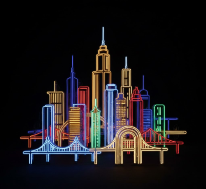 The Development of Neon Signs Illuminating Cities Brightly